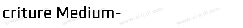 criture Medium字体转换
